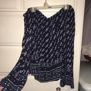 off the shoulder shirt